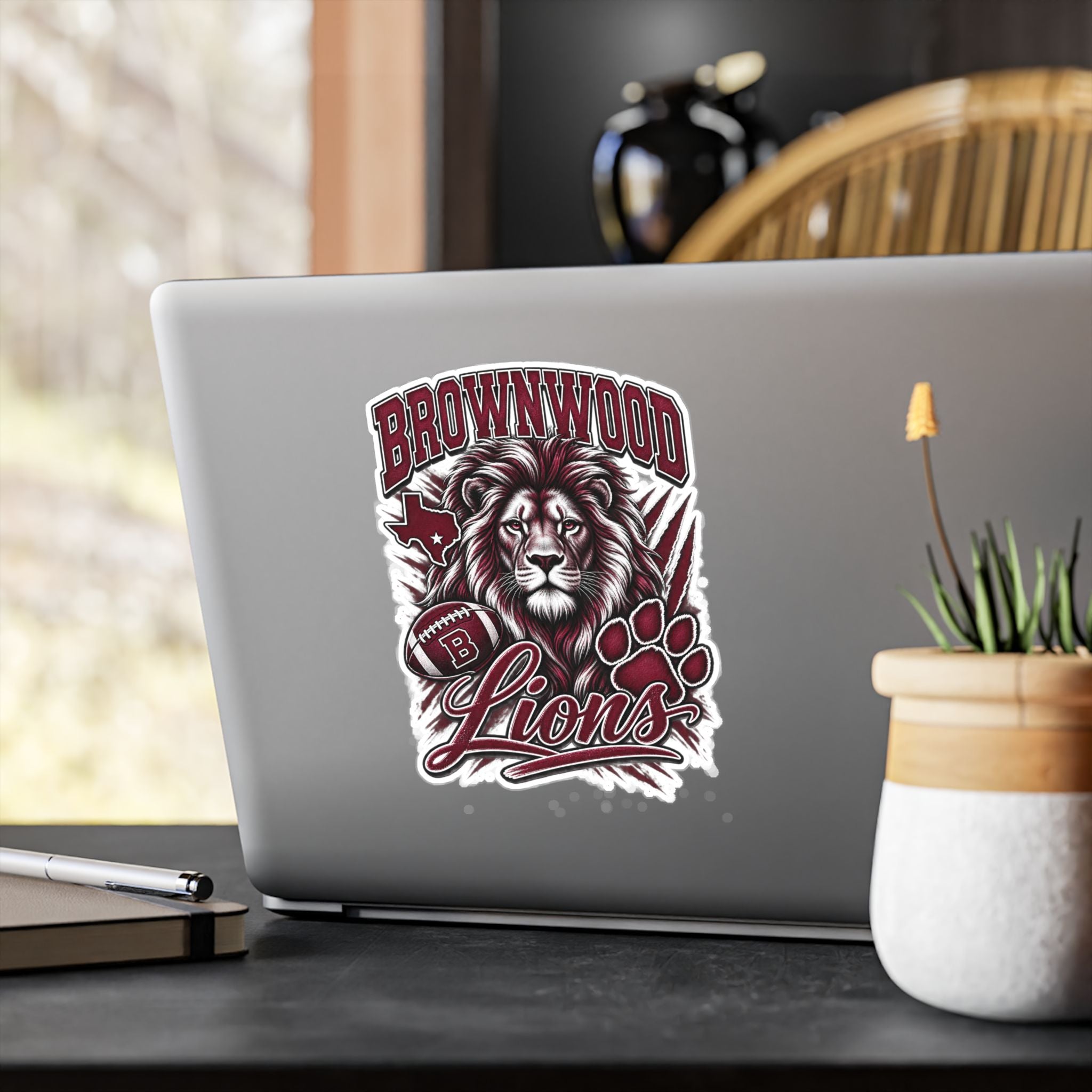 Brownwood Lions Kiss-Cut Vinyl Decals