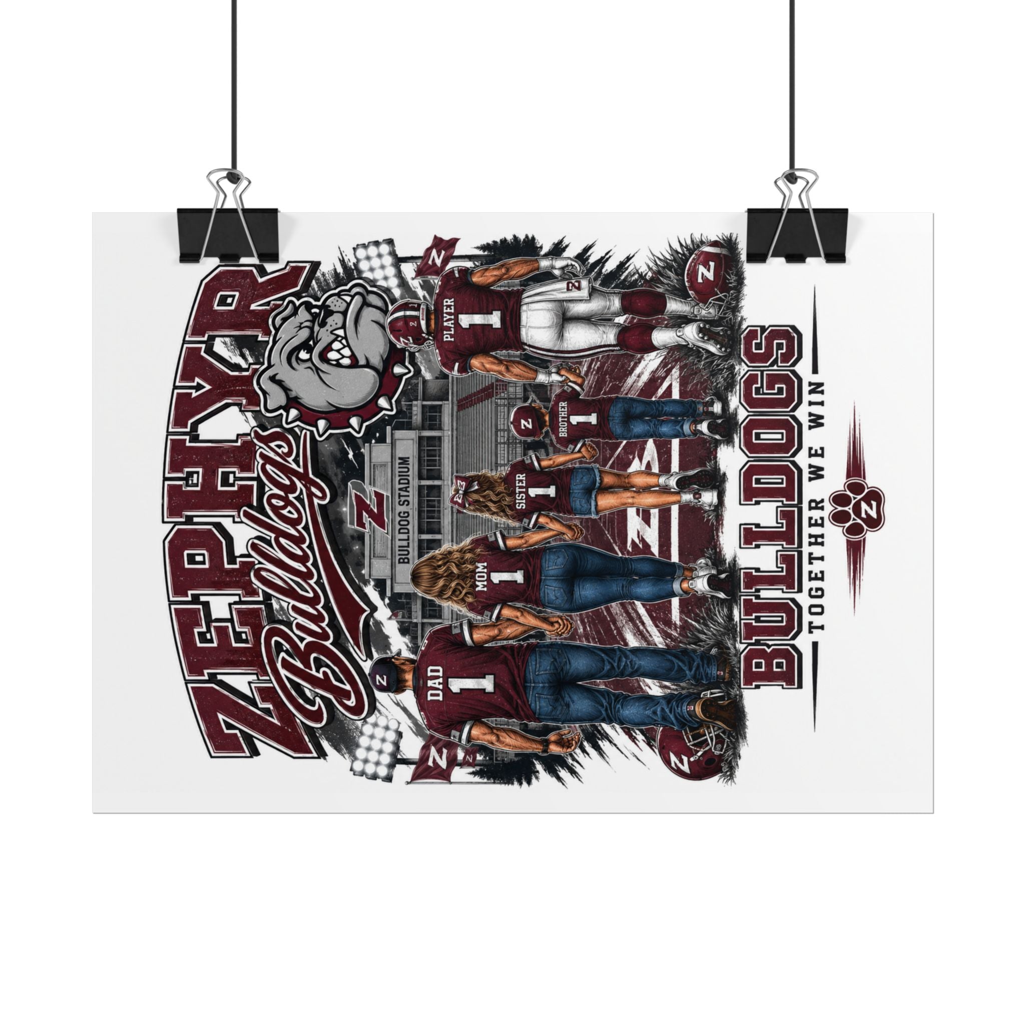 Zephyr Bulldogs Rolled Posters