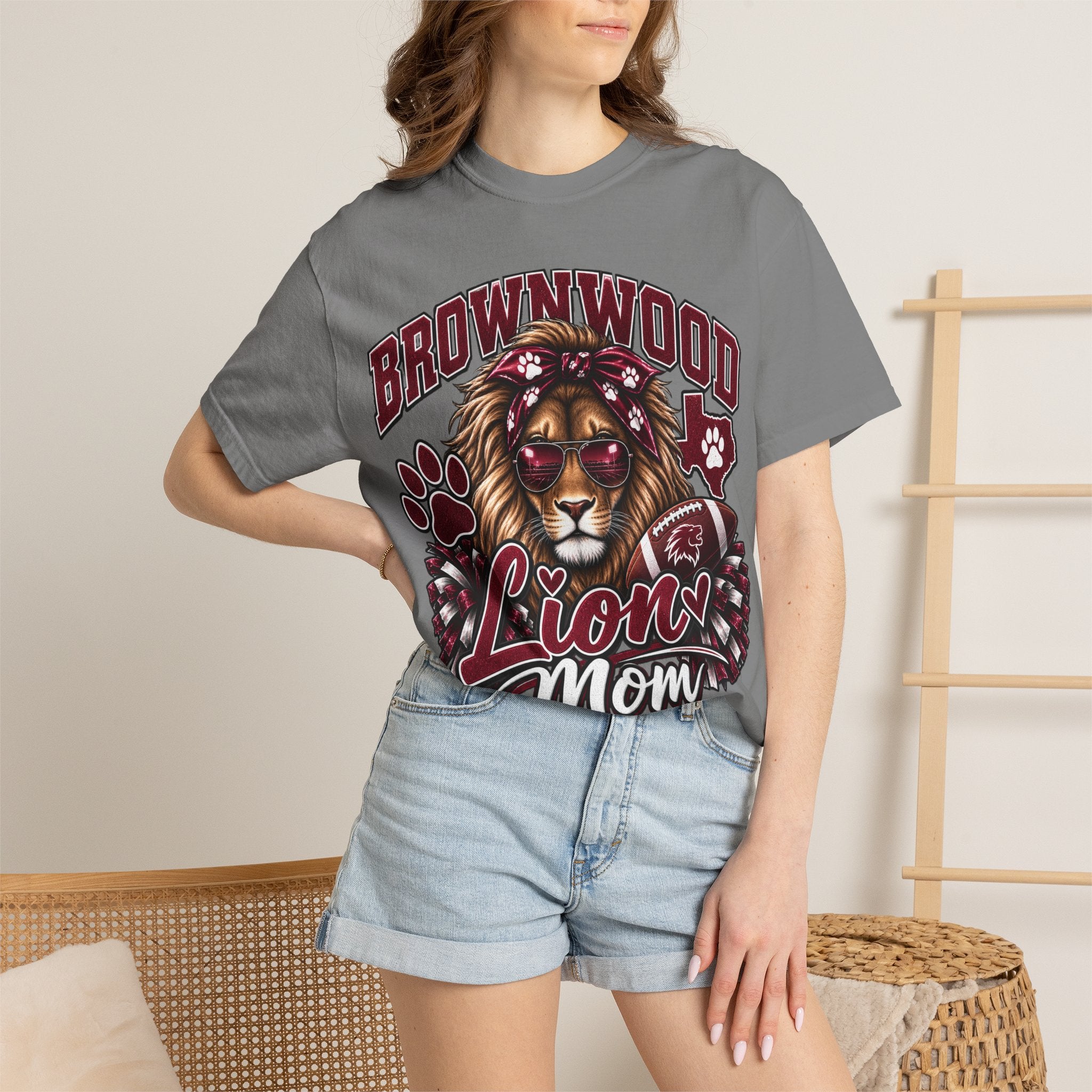 Brownwood Lions Mom T-shirt