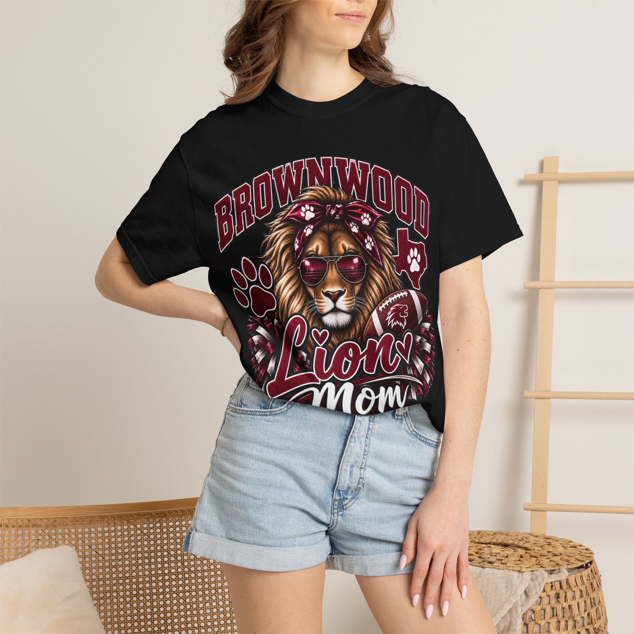 Brownwood Lions Mom T-shirt
