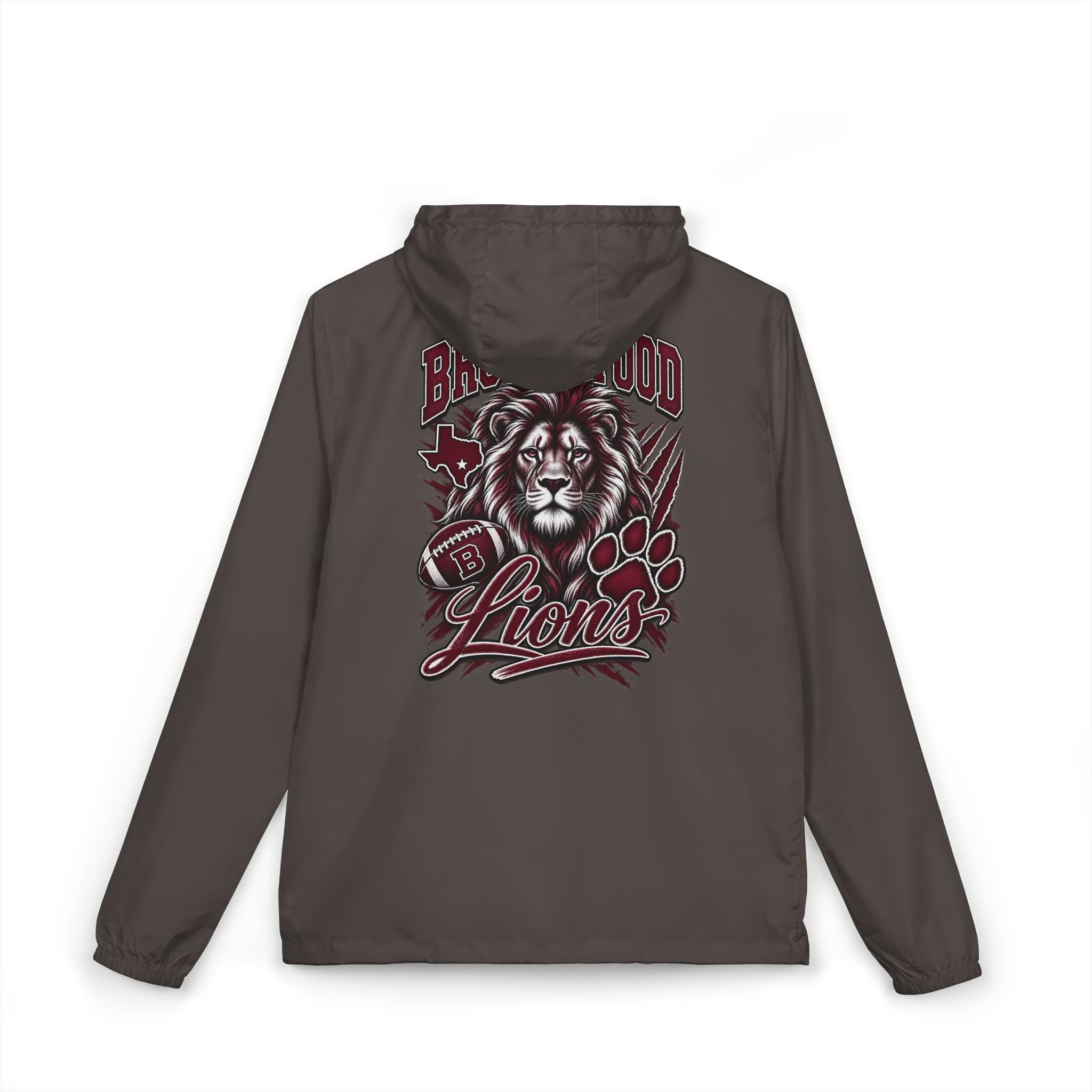 Brownwood Lions Unisex Full-Zip Windbreaker Jacket