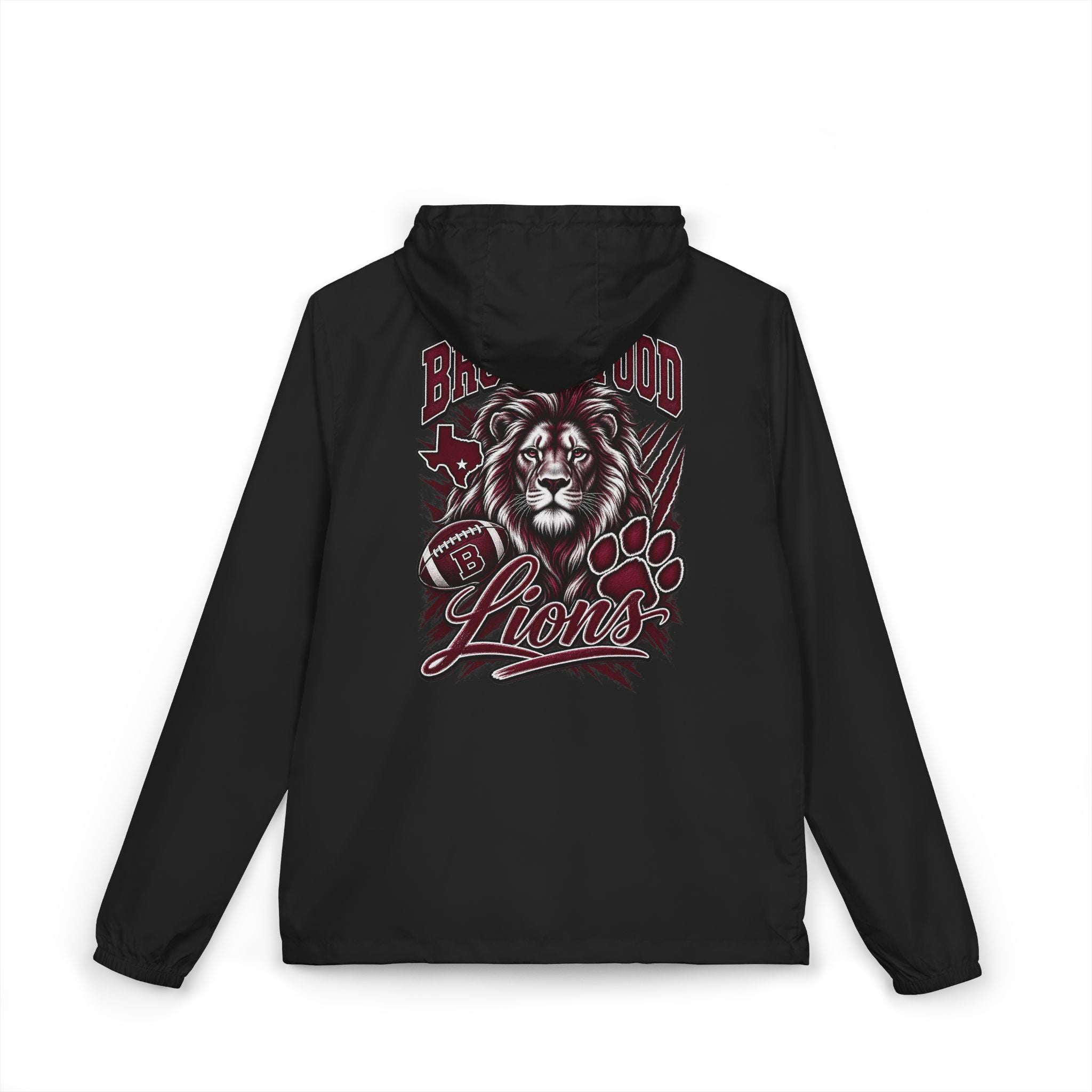 Brownwood Lions Unisex Full-Zip Windbreaker Jacket