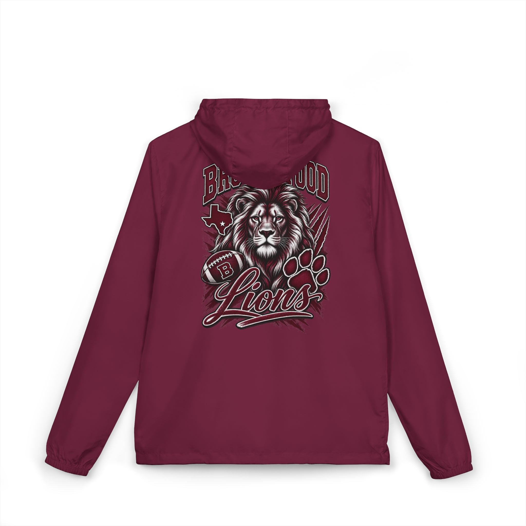 Brownwood Lions Unisex Full-Zip Windbreaker Jacket