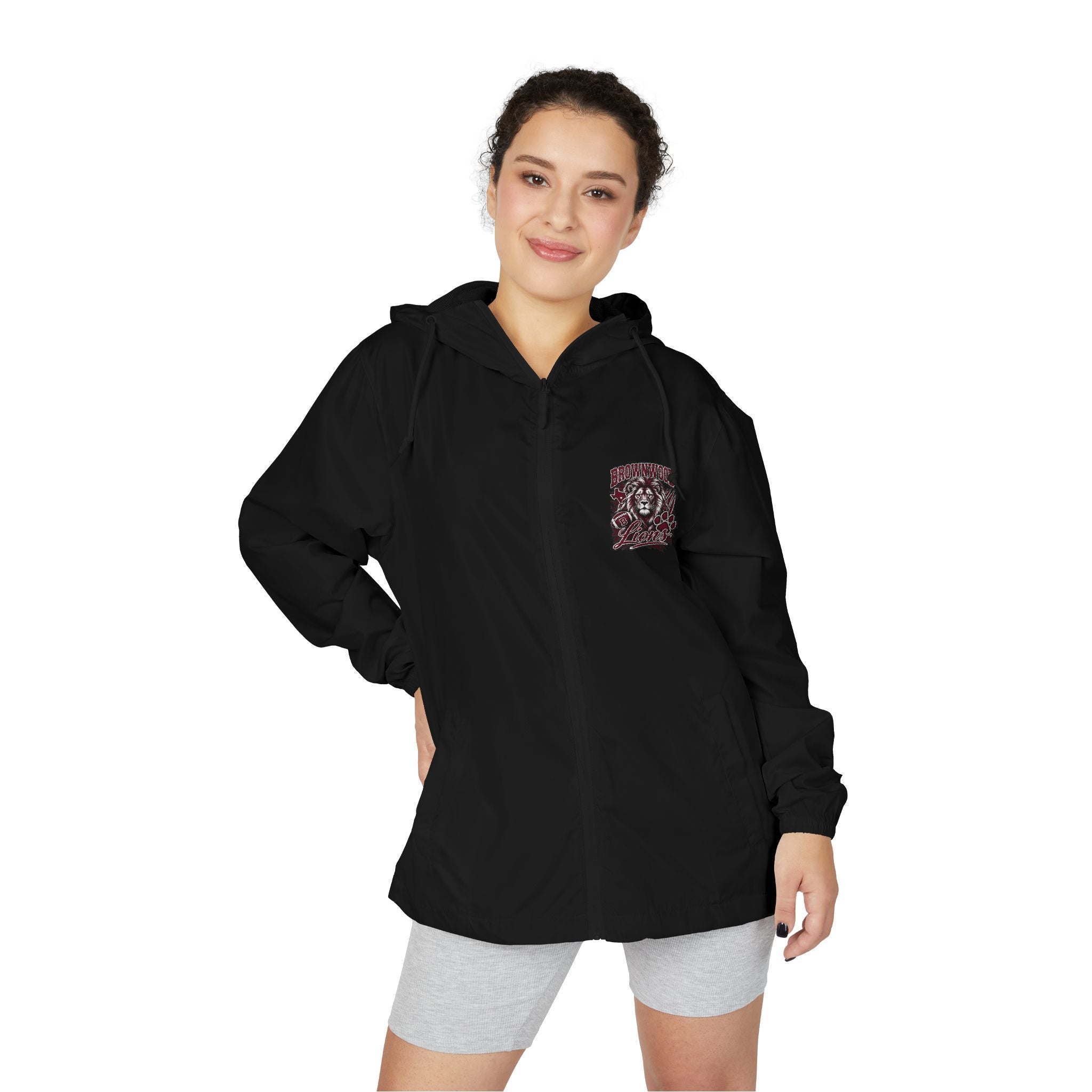 Brownwood Lions Unisex Full-Zip Windbreaker Jacket