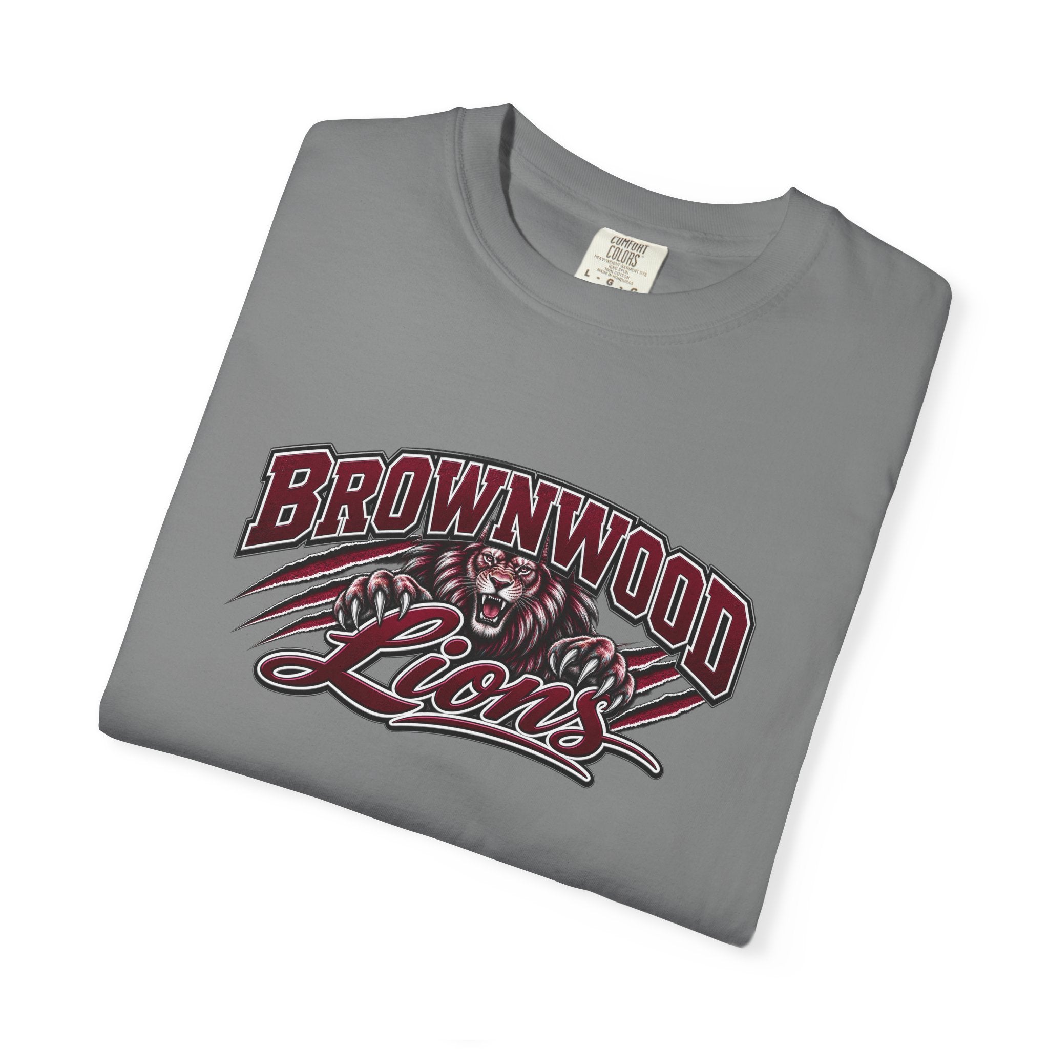 Brownwood Lions T-Shirt — High School Football Family Game Day Tee (EMAIL FOR YOUR OWN DESIGN W/NAME AND #)