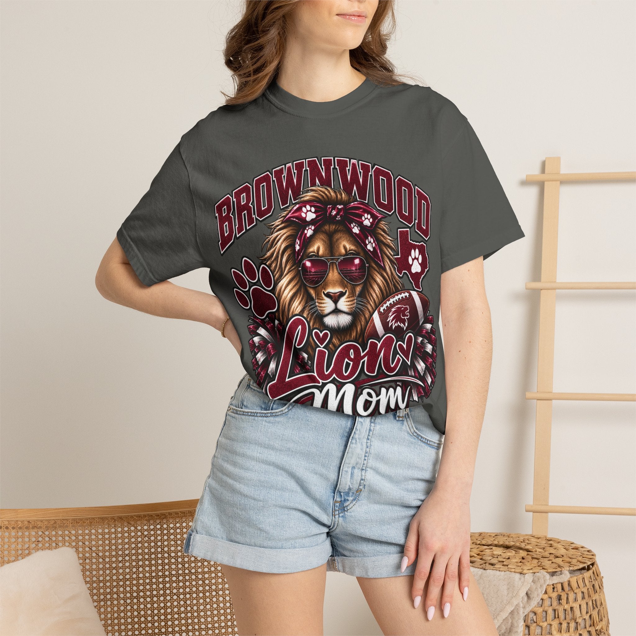 Brownwood Lions Mom T-shirt