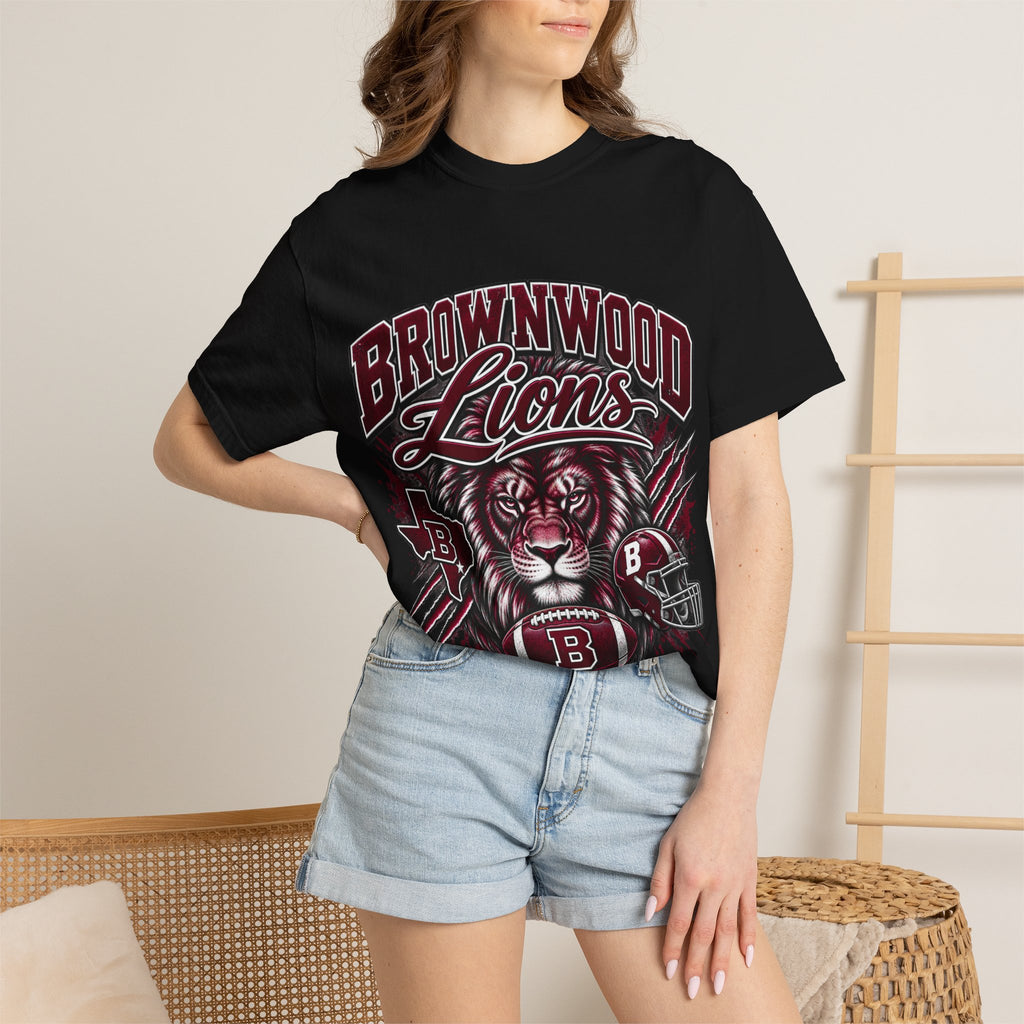 Brownwood Lions T‑Shirt — Football Lion Team Tee
