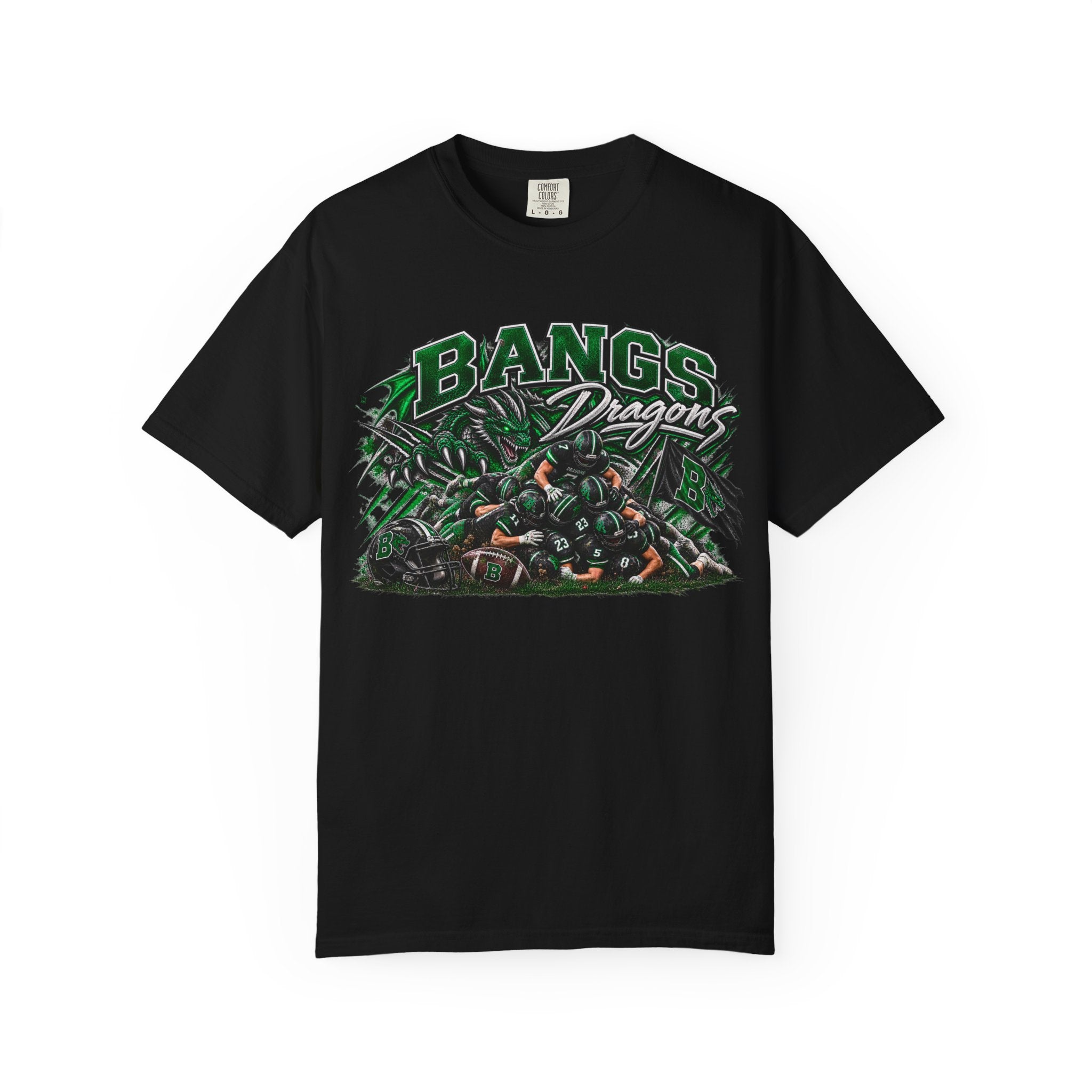 Dragon Team Graphic T-Shirt — “Bangs Dragons” School Spirit Tee