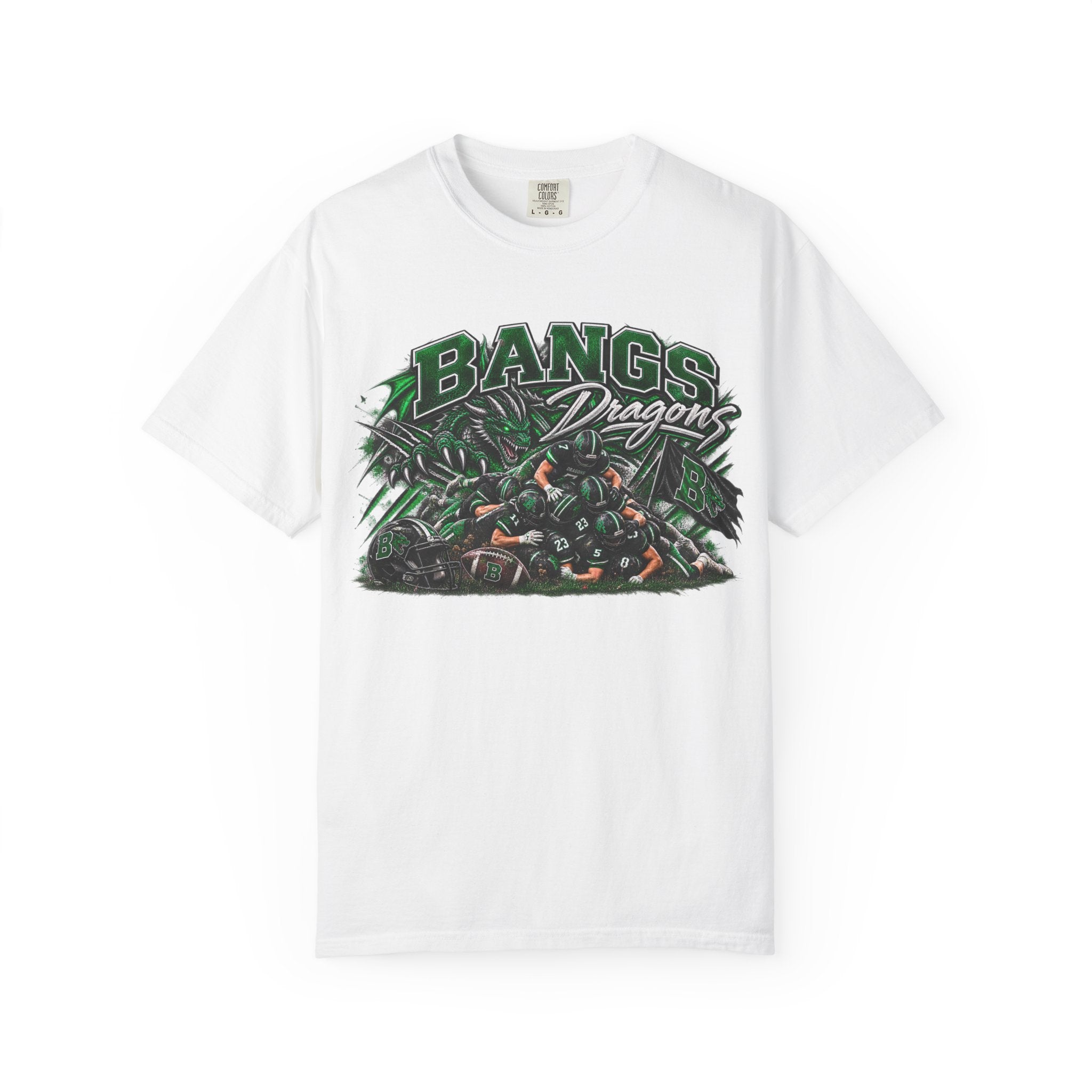 Dragon Team Graphic T-Shirt — “Bangs Dragons” School Spirit Tee