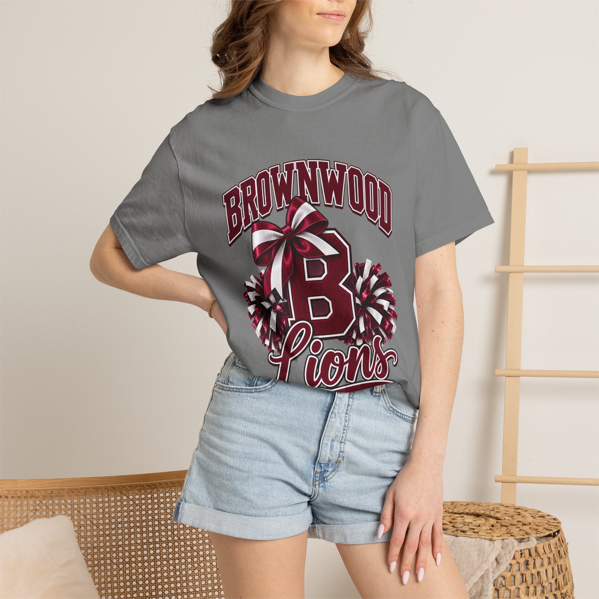 Brownwood Lions Cheer Graphic T-Shirt