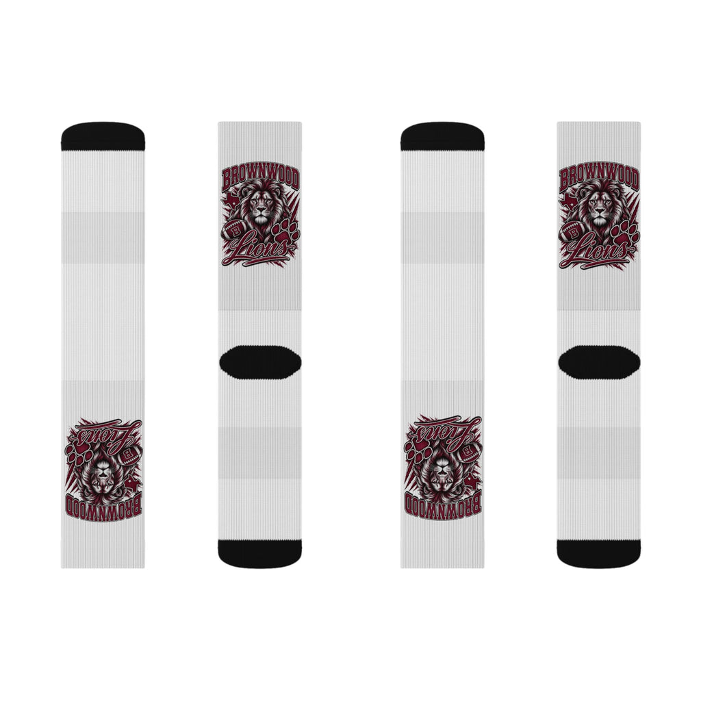 Brownwood Lions Sublimation Socks