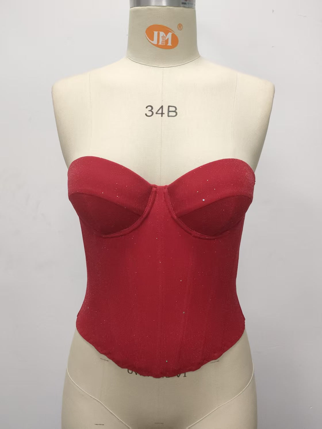 Sequin Strapless Tube Top