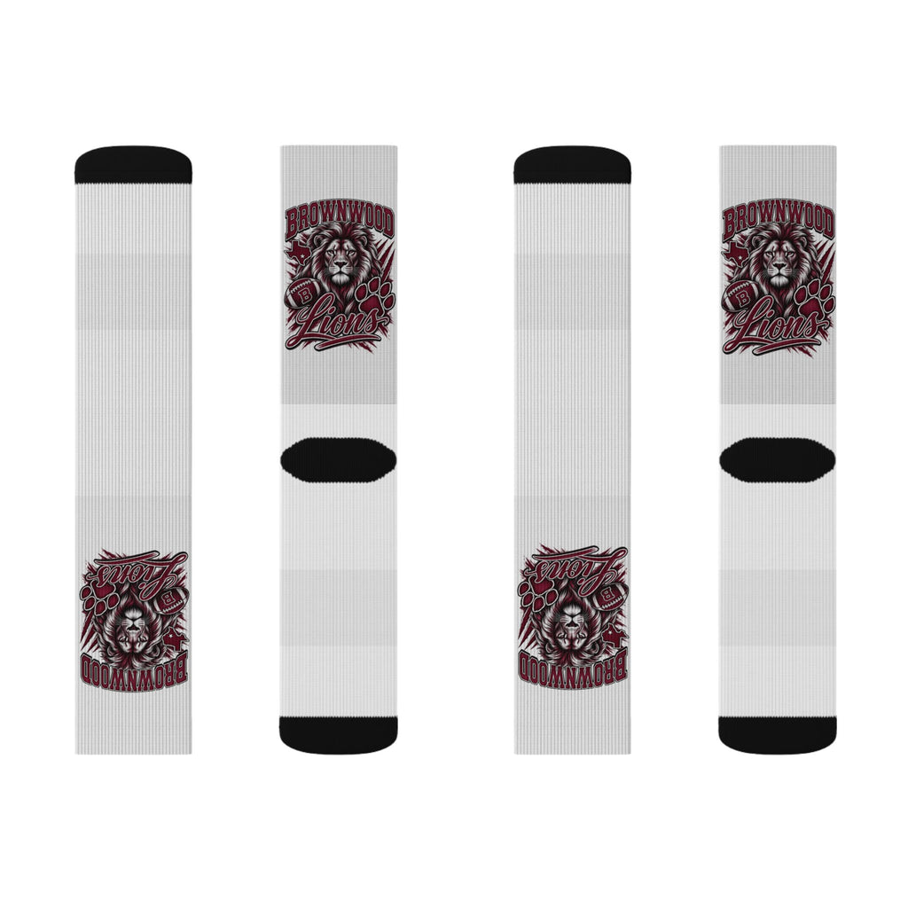 Brownwood Lions Sublimation Socks