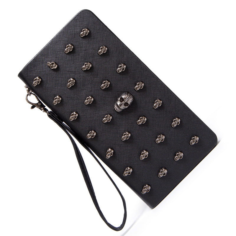 Skull Design PU Coin Purse and Card Holder