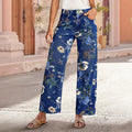 Floral Print High Waist Wide Leg Jeans