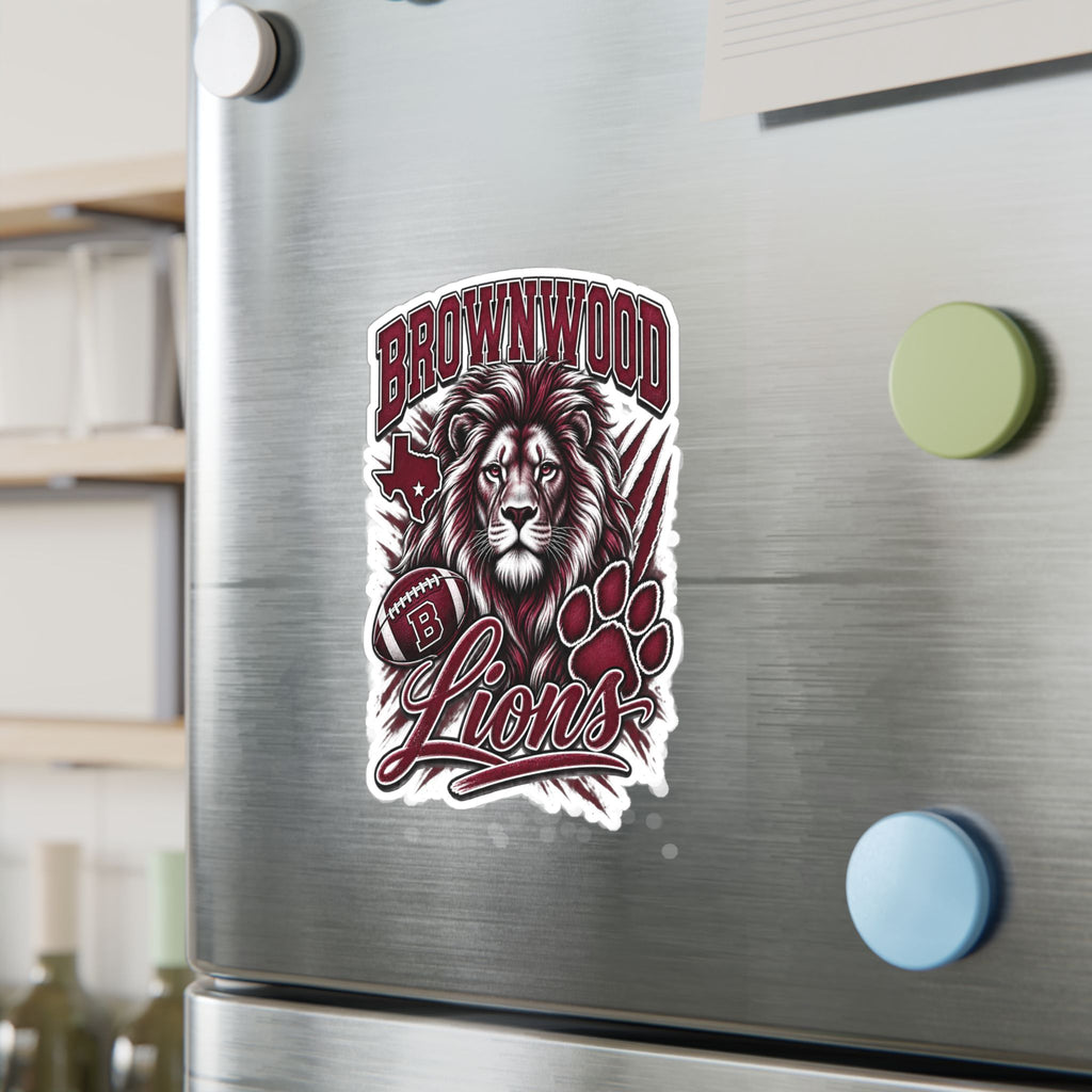 Brownwood Lions Kiss-Cut Vinyl Decals