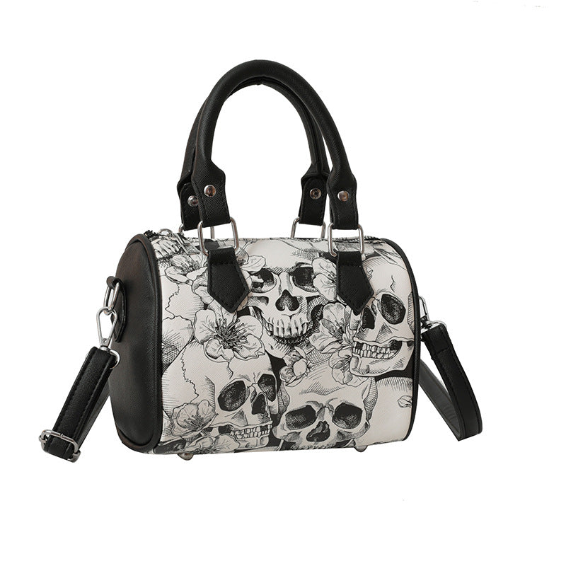 Fashion Skull Print Womens Shoulder Bag