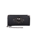 Long Retro Skull Design Wallet Clutch Bag